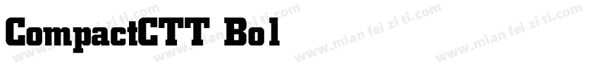 CompactCTT Bold字体转换